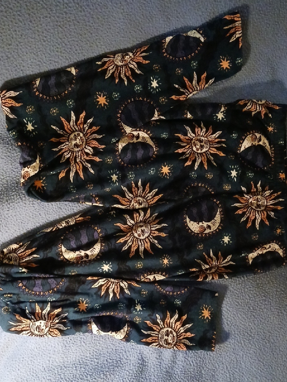 Leggings Depot Black Sun & Moon Print Leggings